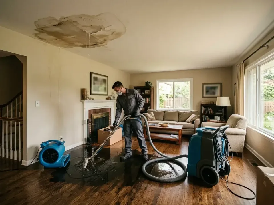 attic-pipe-burst-ceiling-drip-008 — frequently asked questions, Water Damage Restoration & Carpet Care in Mitchell, IN